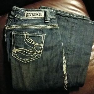 Mid rise bootcut jeans